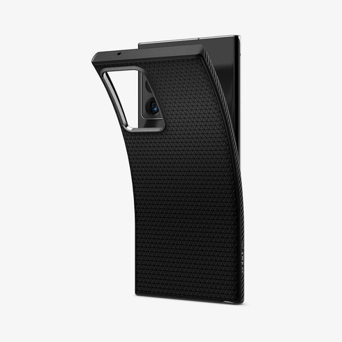 ACS01392 - Galaxy Note 20 Ultra Liquid Air Case in matte black showing the back